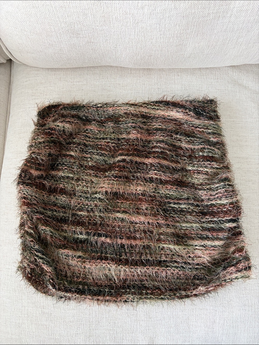 MakeMeChic Soft Fuzzy Mini Skirt SZ Large